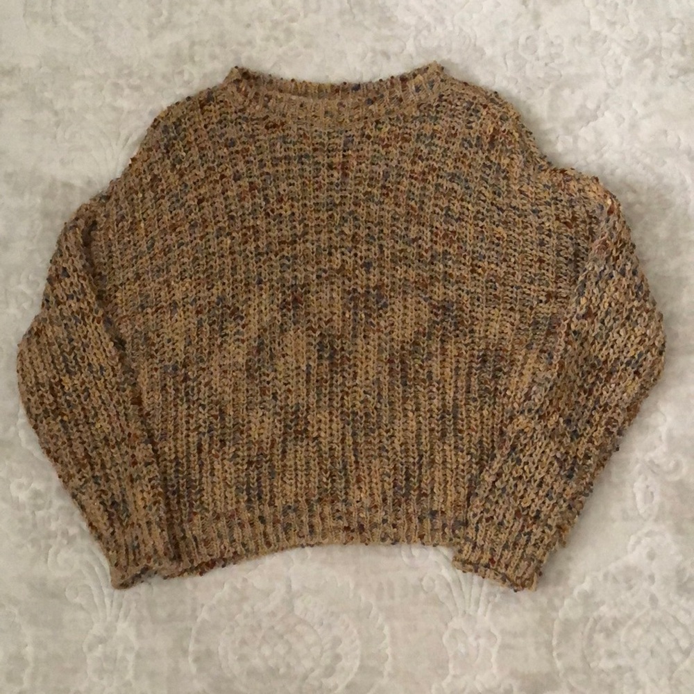A multicolor knit sweater